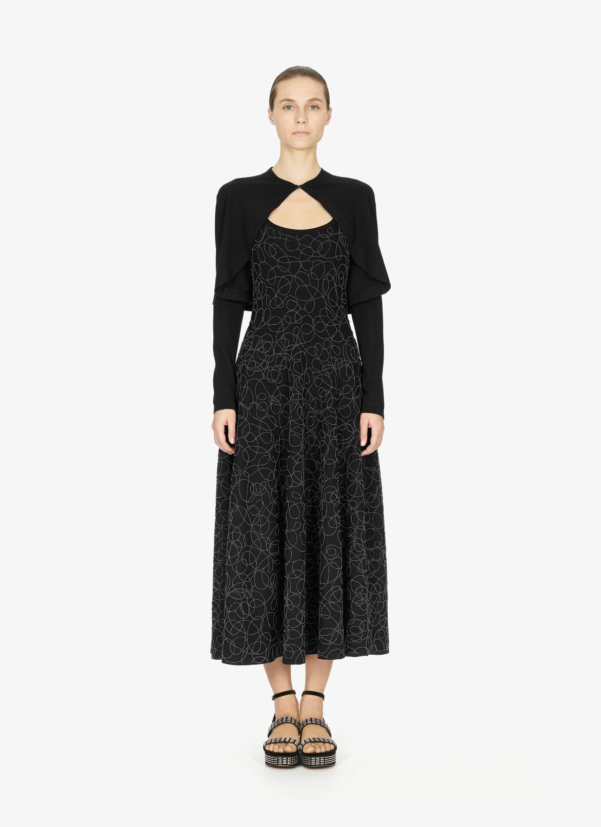 Wool-Blend Bolero Jacket ALAÏA BLACK WOOL-BLEND BOLERO JACKET